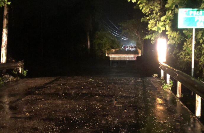 Reportan colapso del puente Camú en Puerto Plata producto de las lluvias